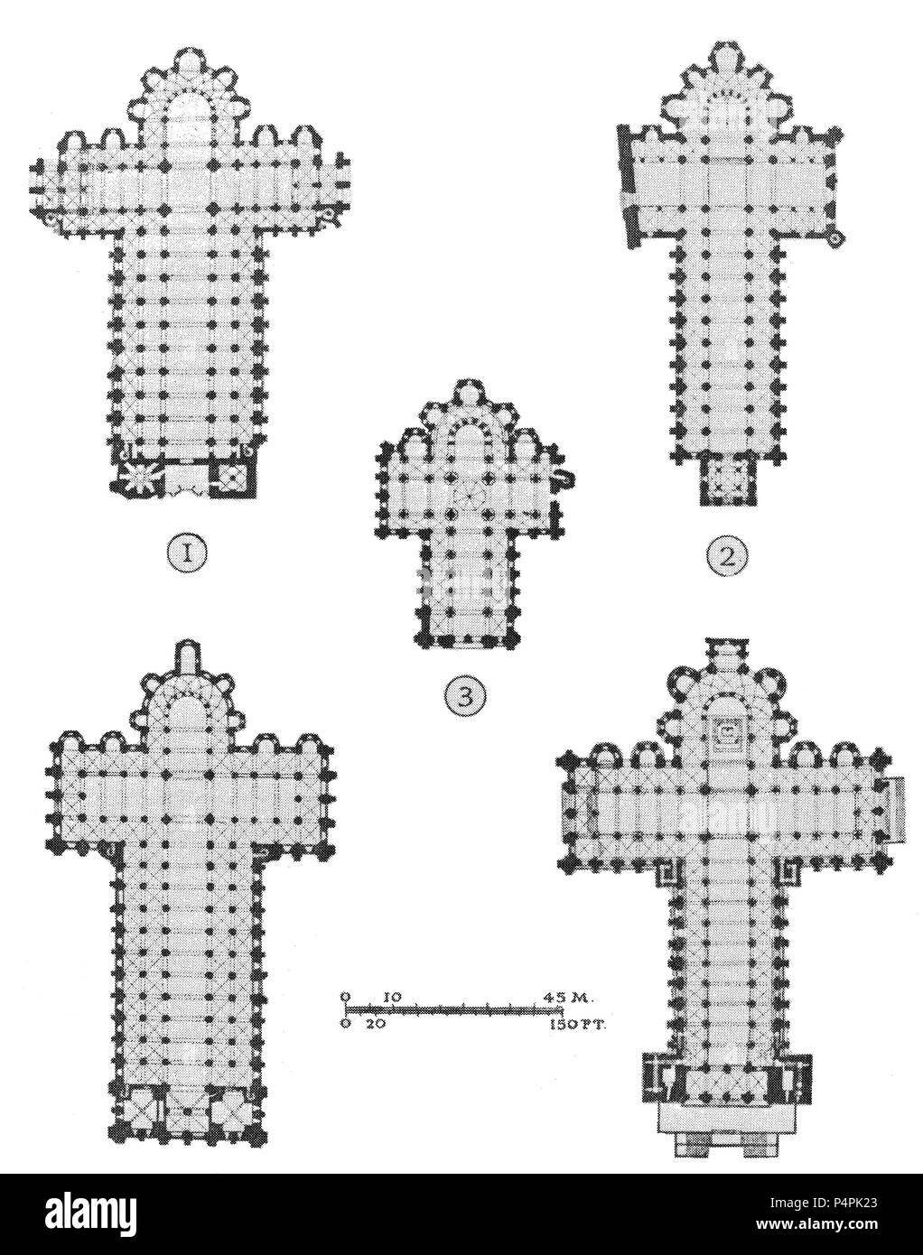 Vulcanus DE IGLESIAS DE PEREGRINACION - SAN MARTIN DE TOURS SAN MARCIAL DE LIMOGES SANTA FE DE CONQUES Y SAN SERNIN DE TOULOUSE. Stockfoto