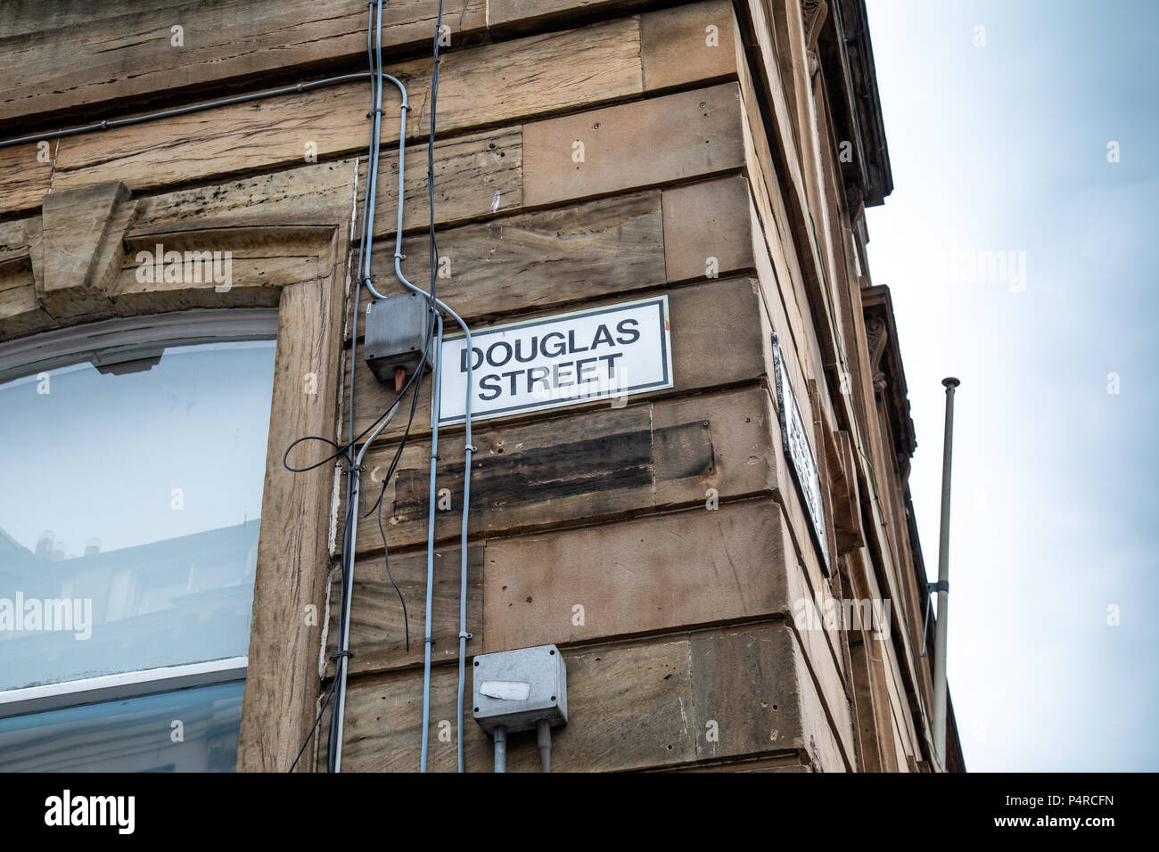 Douglas Street im Stadtzentrum von Glasgow Stockfoto