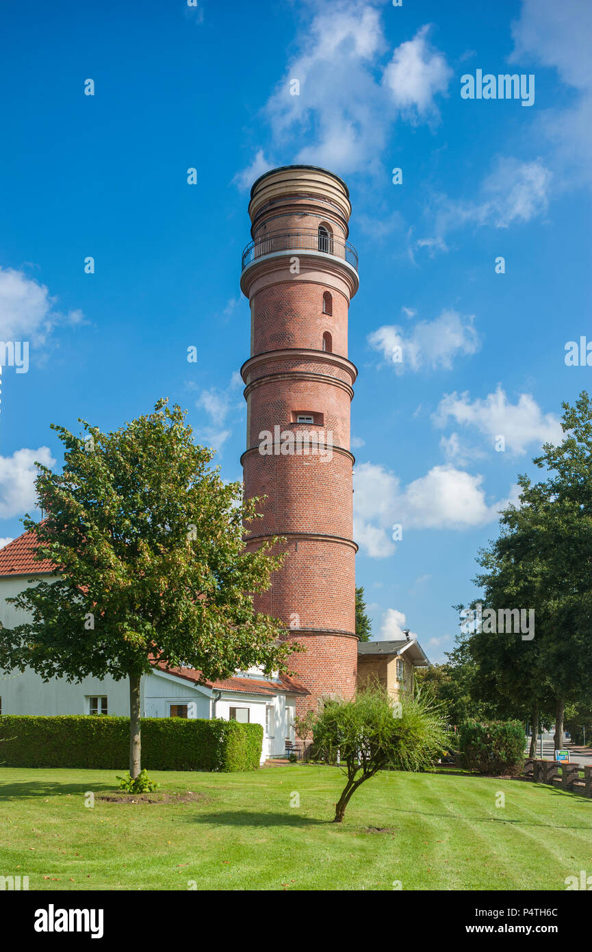 Der alte Leuchtturm Travemünde, Ostsee, Schleswig-Holstein, Deutschland Stockfoto