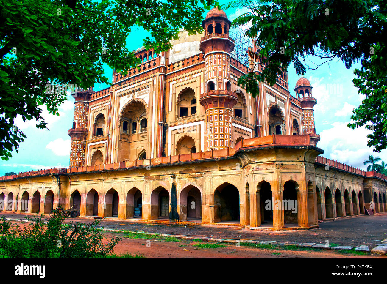 Safdarjung Grab ist ein Sandstein und Marmor-Mausoleum in Neu-Delhi, Indien. Stockfoto