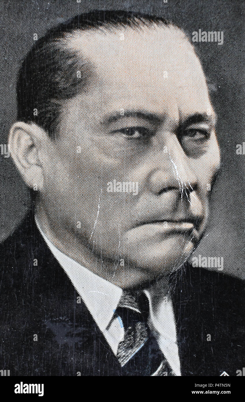 Paul Wegener (11. Dezember 1874 â € "13. September 1948) war ein deutscher Schauspieler, Schriftsteller und Regisseur, digital verbesserte Reproduktion einer historischen Bild Stockfoto