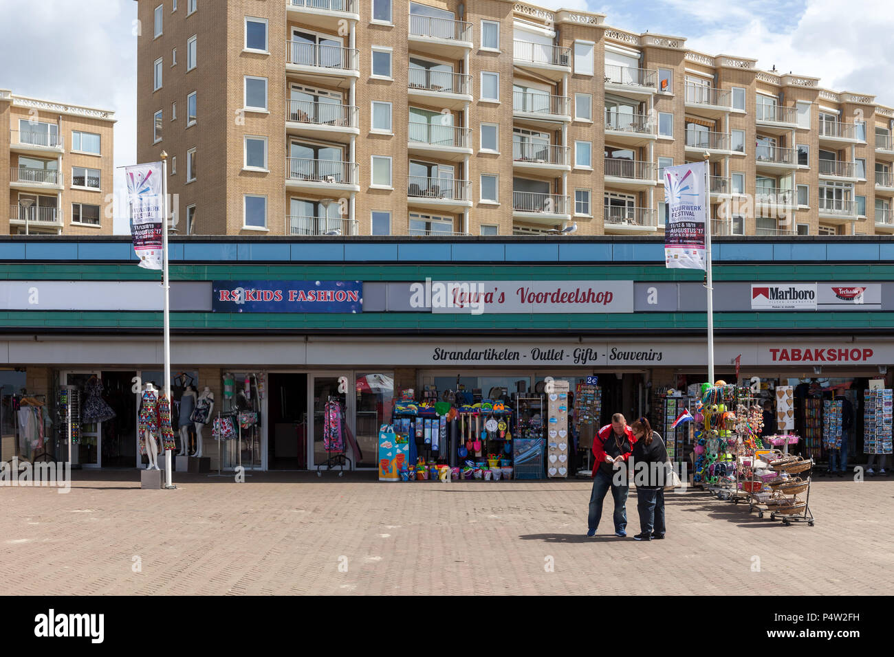 Scheveningen, Niederlande, Strandpromenade in Scheveningen Stockfoto