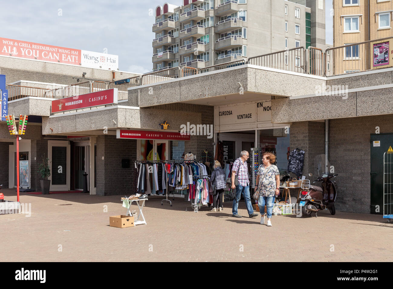 Scheveningen, Niederlande, Strandpromenade in Scheveningen Stockfoto