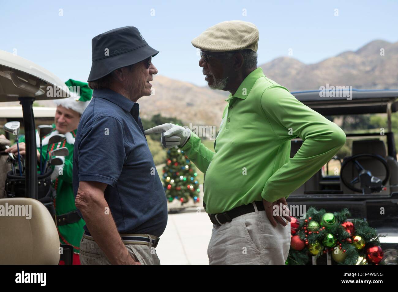 Original Film Titel: JUST GETTING STARTED. Englischer Titel: JUST GETTING STARTED. Regisseur: Ron Shelton. Jahr: 2017. Stars: Morgan Freeman; Tommy Lee Jones. Credit: BREITE GRÜNE BILDER/Ausdauer, Medien/Unterhaltung/Album Stockfoto