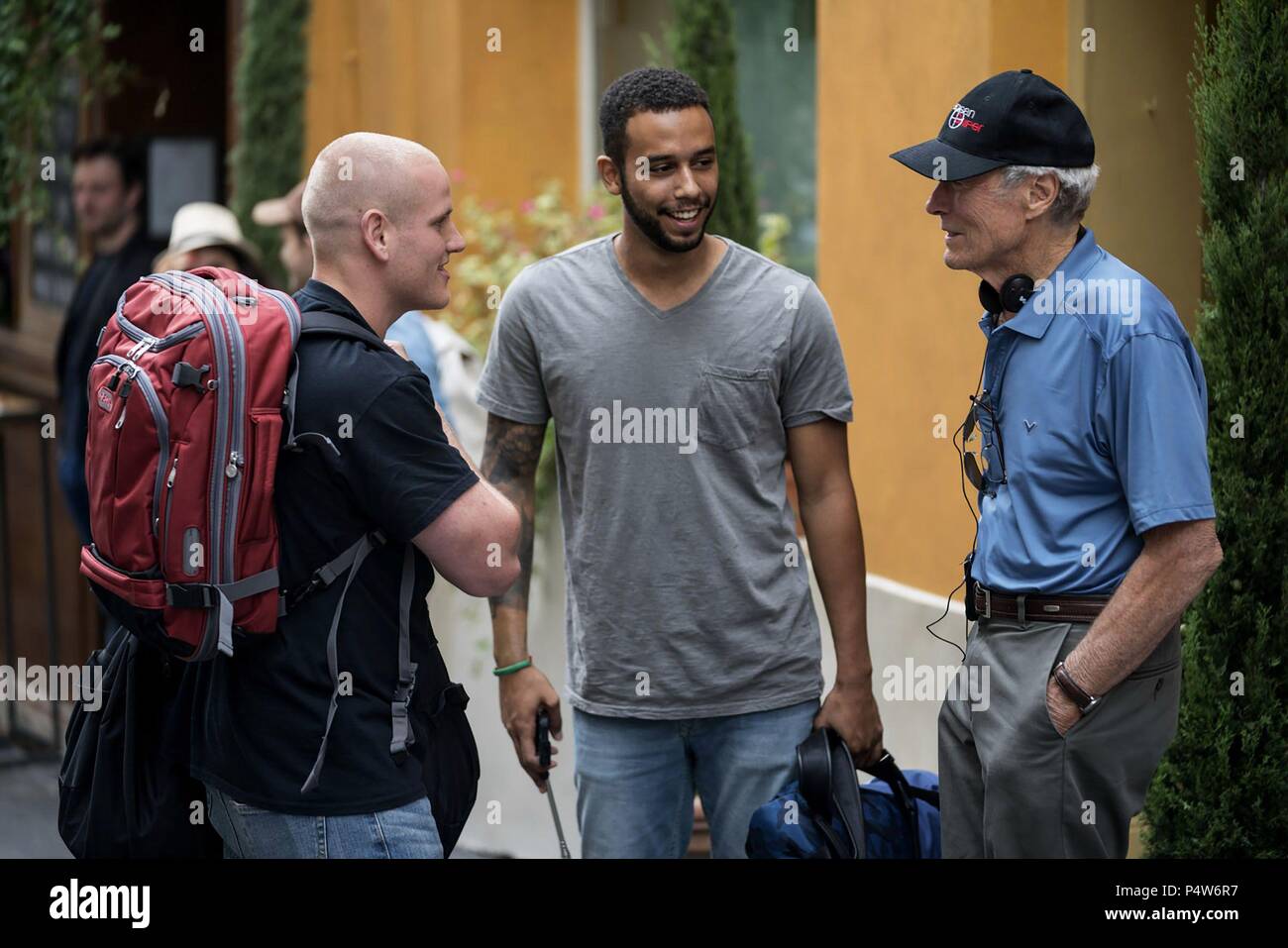 Film Title: 15:17 NACH PARIS. Englischer Titel: Die 15:17 NACH PARIS. Regisseur: Clint Eastwood. Jahr: 2018. Stars: Clint Eastwood; SPENCER STEIN; ANTHONY SADLER. Credit: MALPASO PROD/VILLAGE ROADSHOW PIC/WARNER BROS./Album Stockfoto