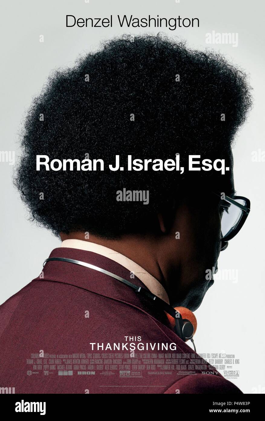 Original Film Titel: RÖMISCHE J. ISRAEL, Esq. Englischer Titel: RÖMISCHE J. ISRAEL, Esq. Regisseur: DAN GILROY. Jahr: 2017. Stars: Denzel Washington. Credit: Bron Studios/Cross Creek Bilder / Album Stockfoto