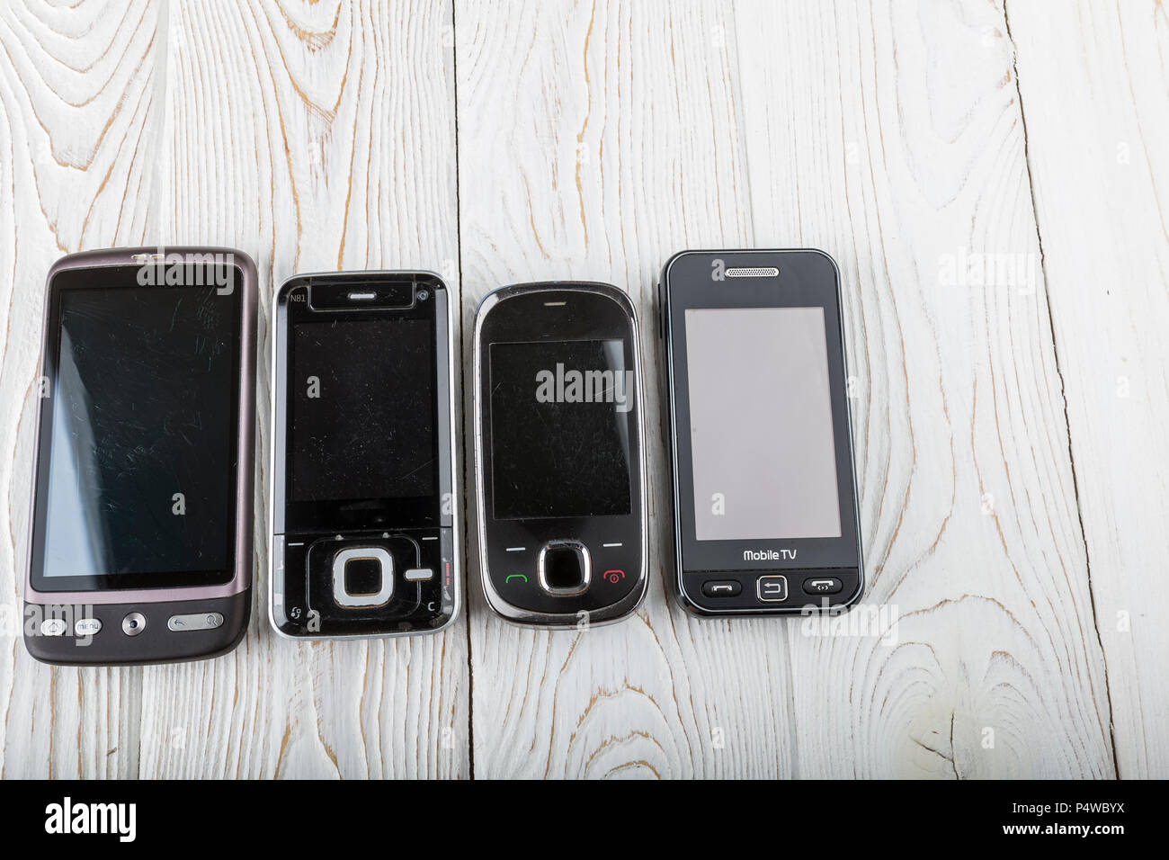 Altes Handy. Stockfoto