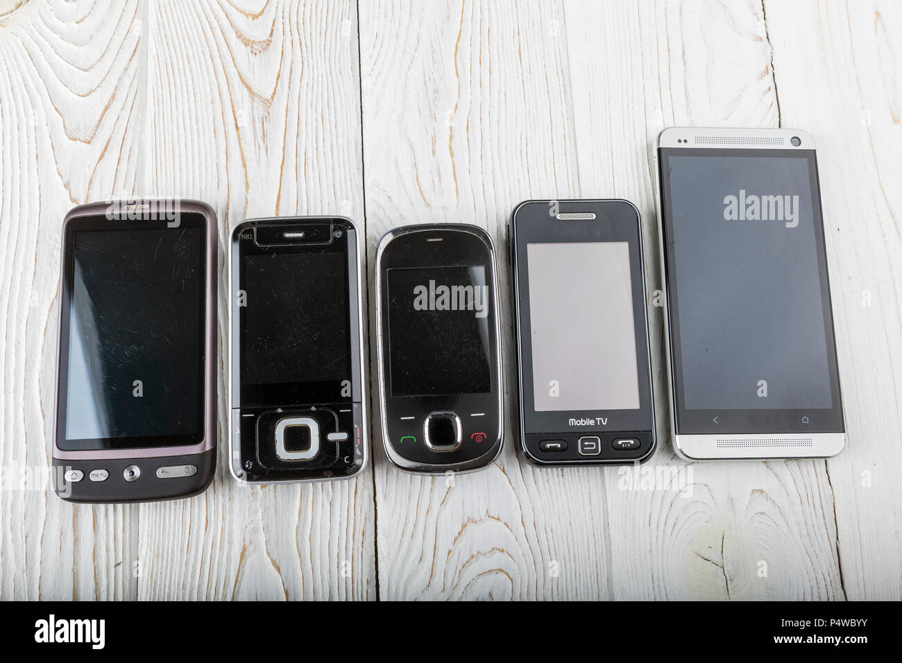 Altes Handy. Stockfoto