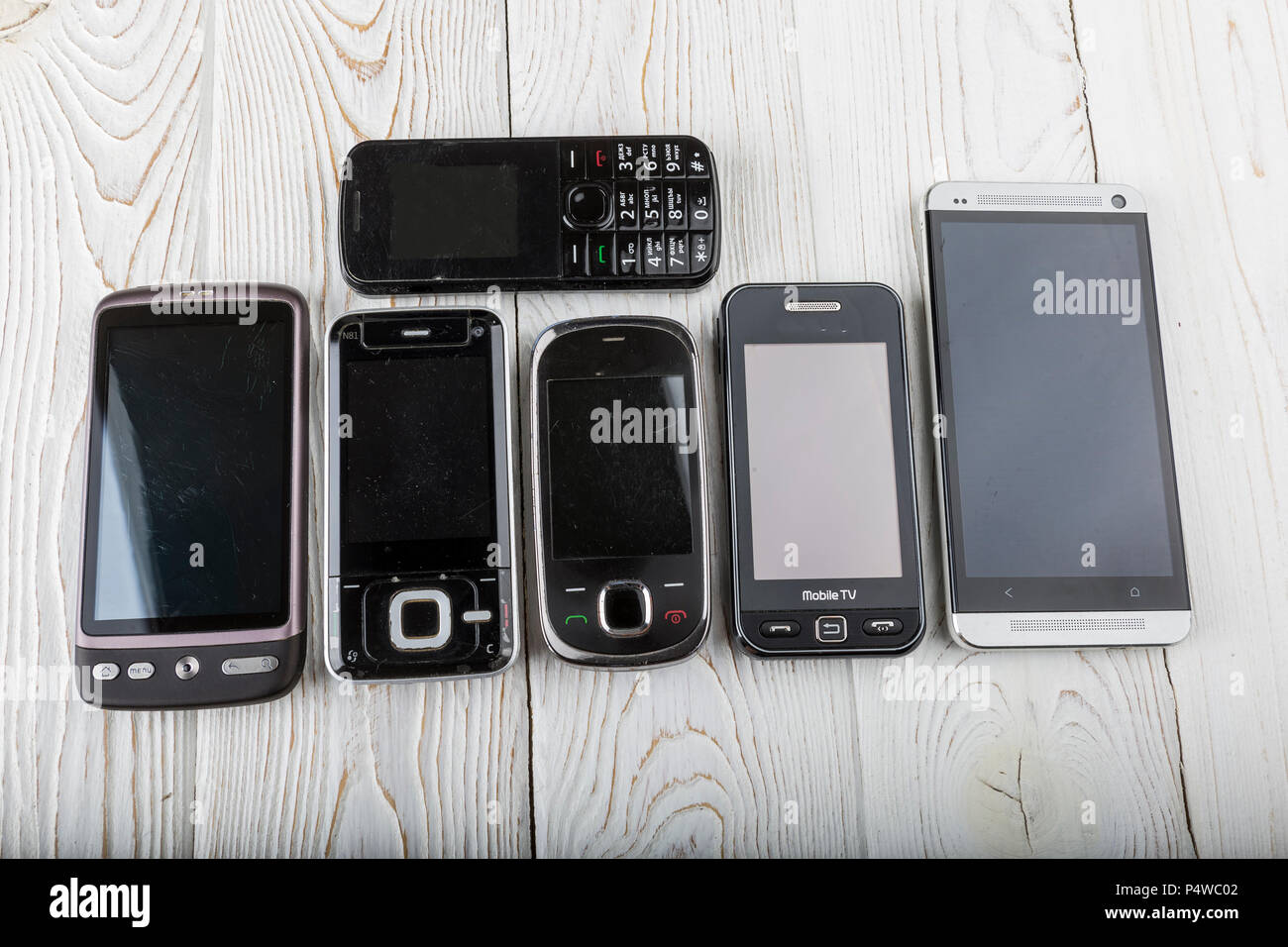 Altes Handy. Stockfoto