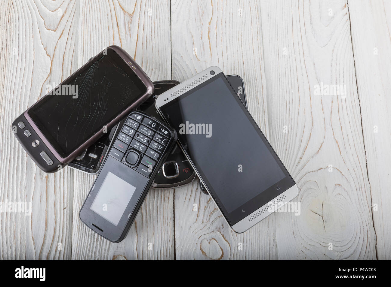 Altes Handy. Stockfoto