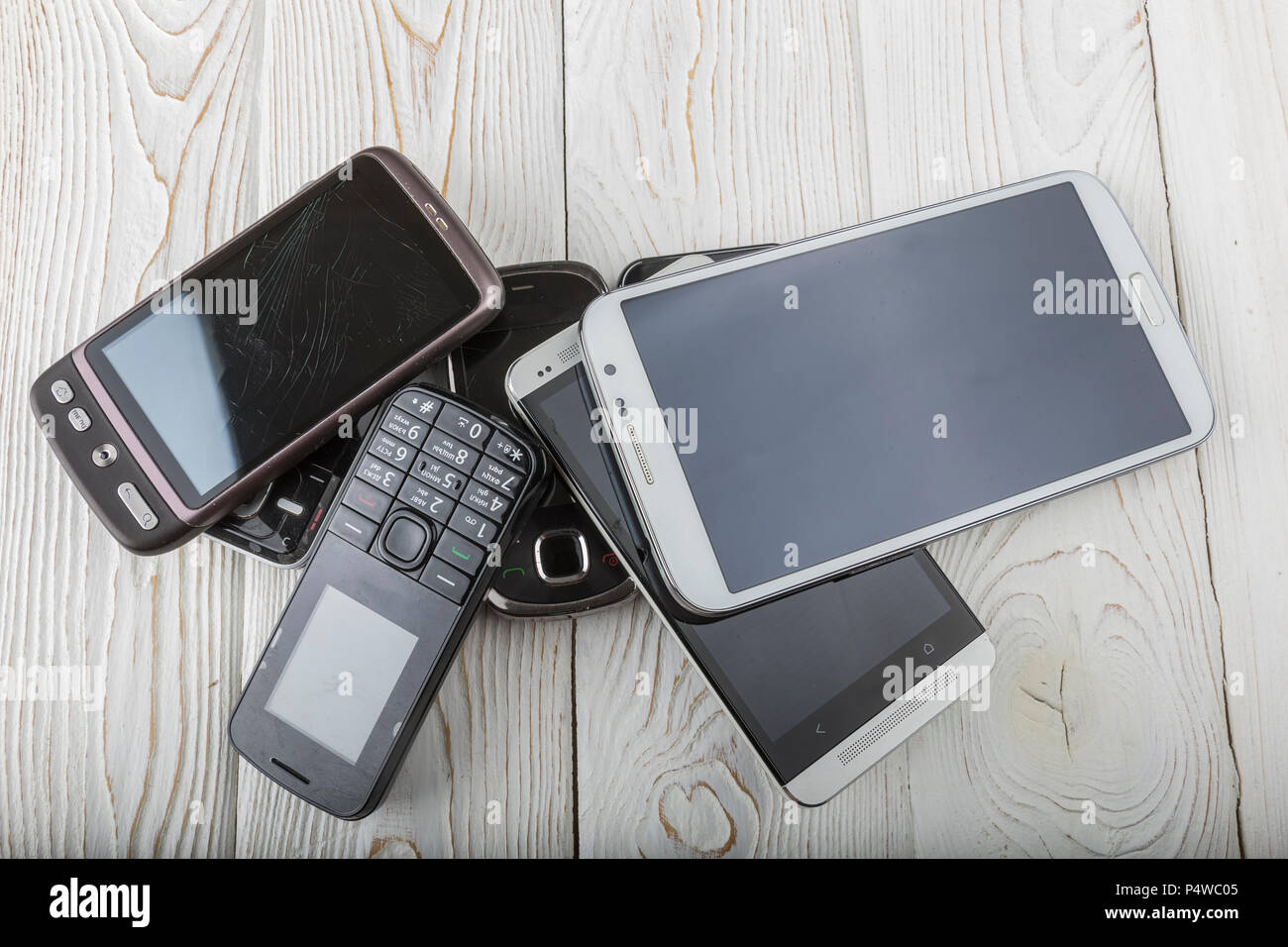 Altes Handy. Stockfoto