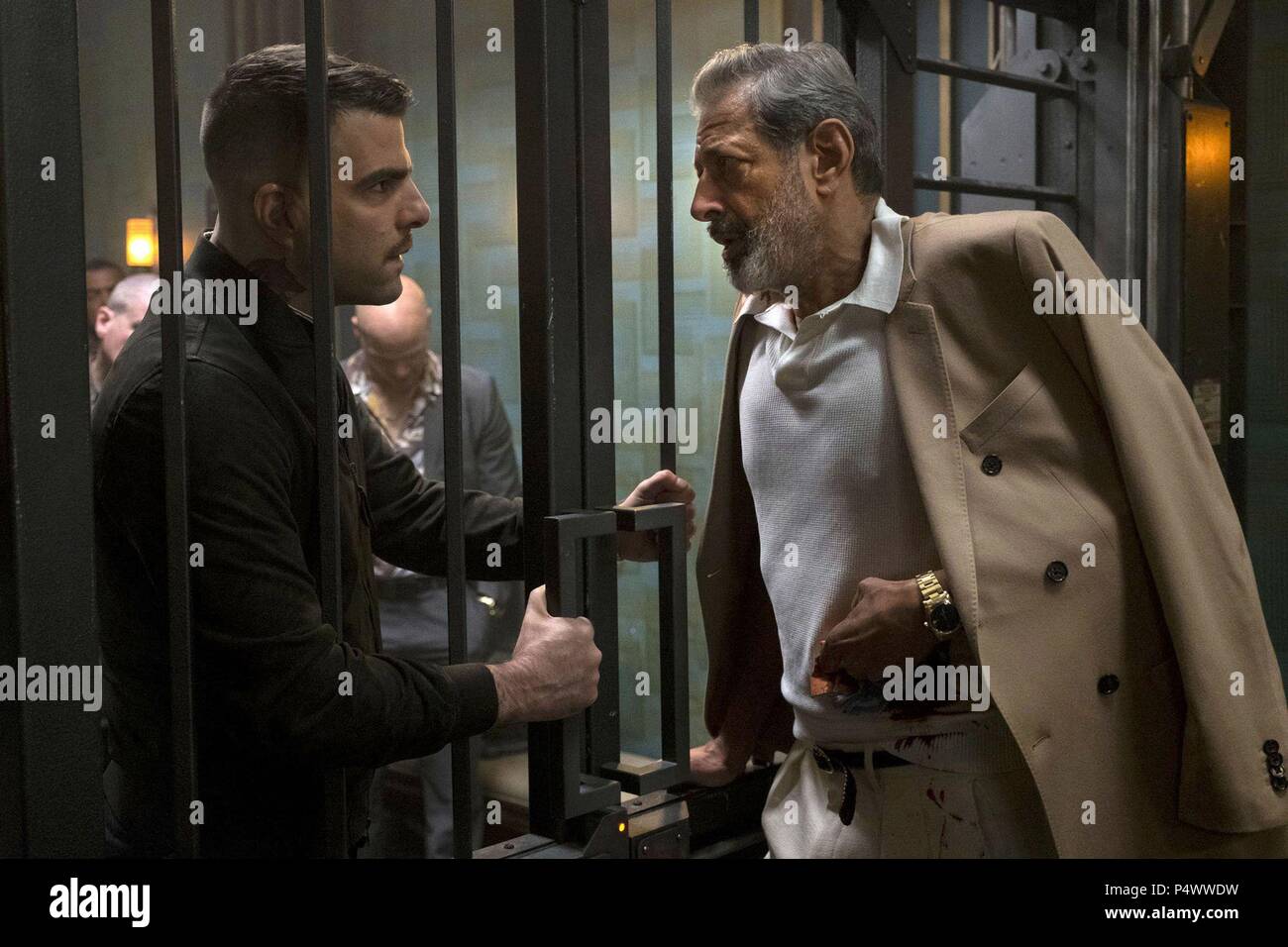 Original Film Titel: HOTEL ARTEMIS. Englischer Titel: HOTEL ARTEMIS. Regisseur: DREW PEARCE. Jahr: 2018. Stars: Jeff Goldblum, Zachary Quinto. Credit: MARC PLATT PRODUKTIONEN/Album Stockfoto