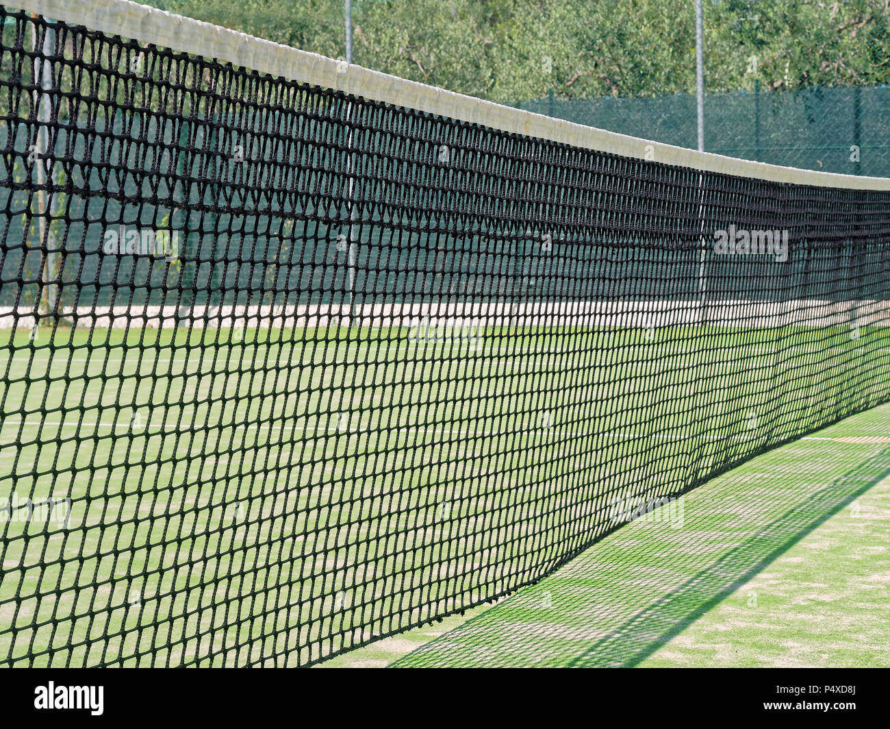 Net Tennisplatz Nahaufnahme Stockfoto