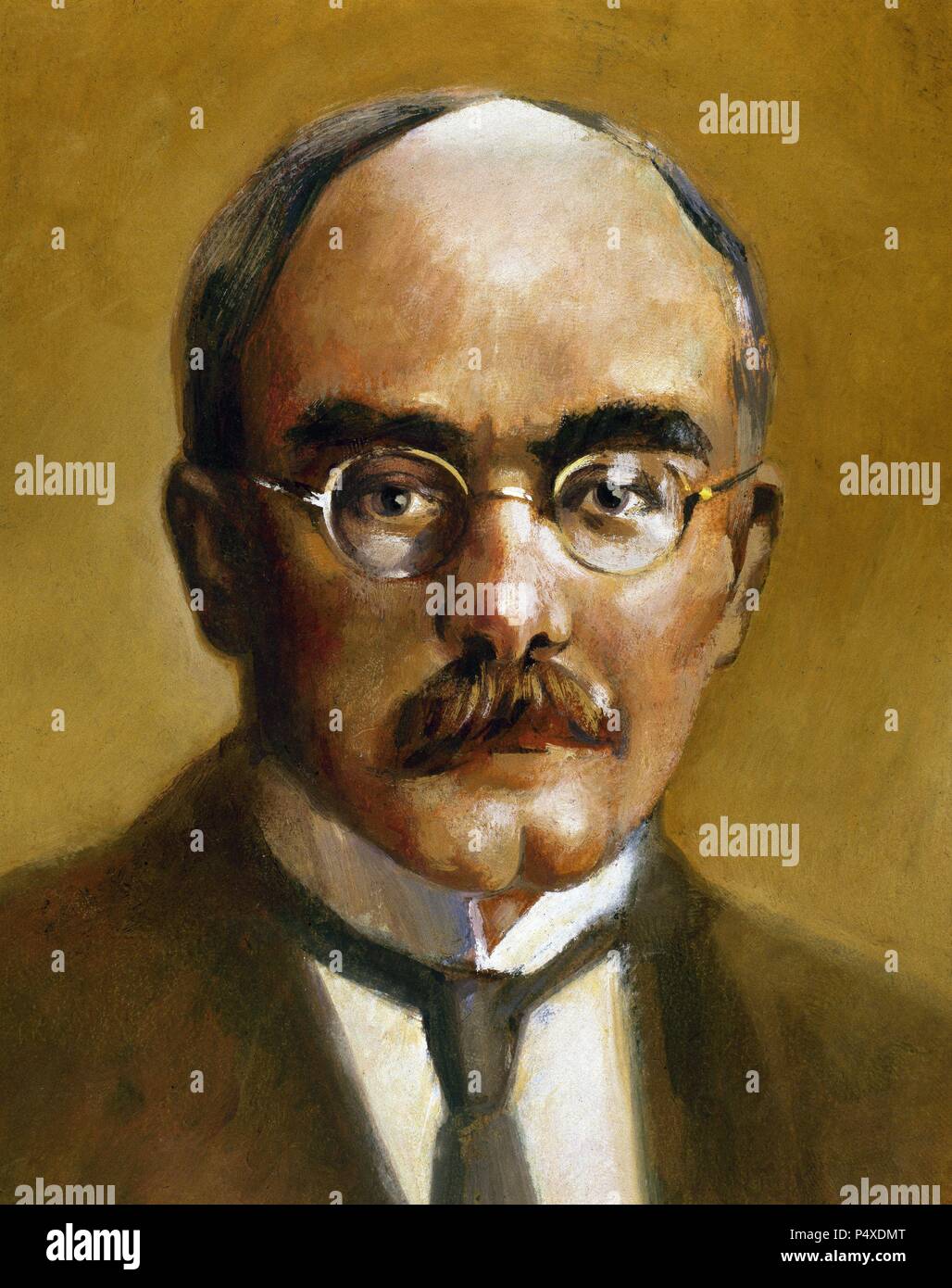 Kipling, Rudyard (1865-1936). Englischer Schriftsteller, Dichter und Schriftsteller. Nobelpreis für Literatur im Jahr 1907. Stockfoto