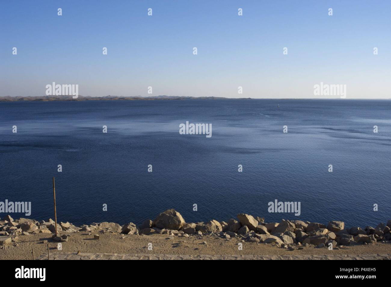 Ägypten. Assuan. Nasser-See. Stockfoto