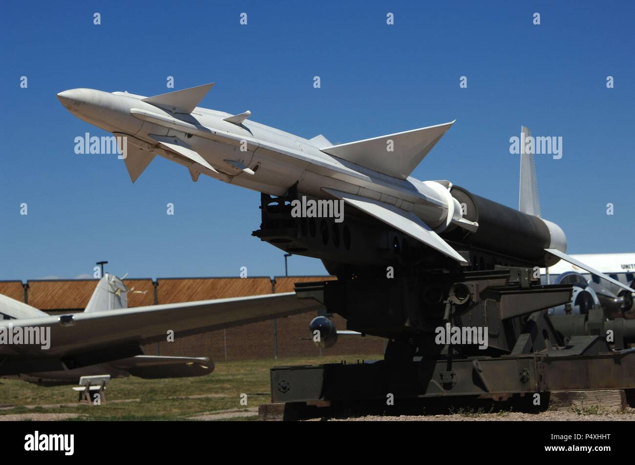 WESTERN ELECTRIC NIKE 'ajax'. Primer sistema de guiado misiles Tierra - Aire. La primera producción Daten de 1952 y su activación operacional fue En 1954. Museo del Aire y el Espacio. Box Elder. Estado de Dakota del Sur. Estados Unidos. Stockfoto