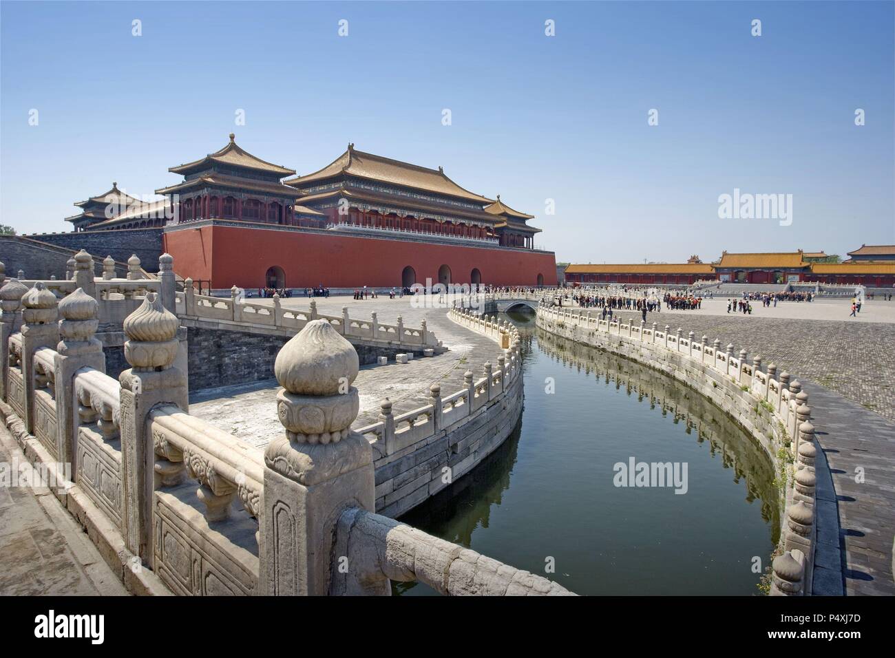 China. Peking. Innenraum der Verbotenen Stadt (15. Jahrhundert). Stockfoto