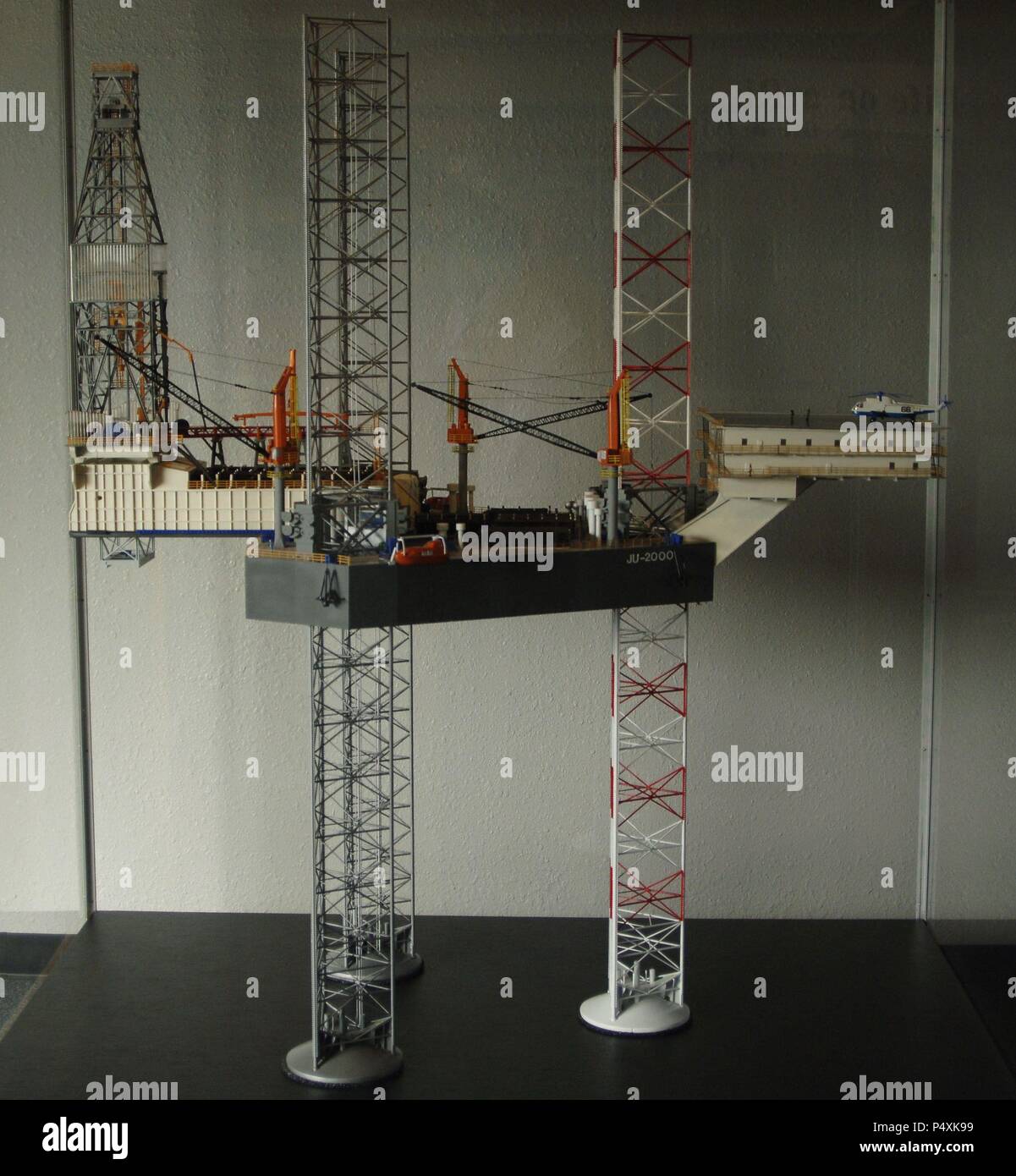 Mobile Plattform, jackup rig Art. Die Ocean Star Offshore Oil Rig & Museum. Galveston. Texas. Uns. Stockfoto