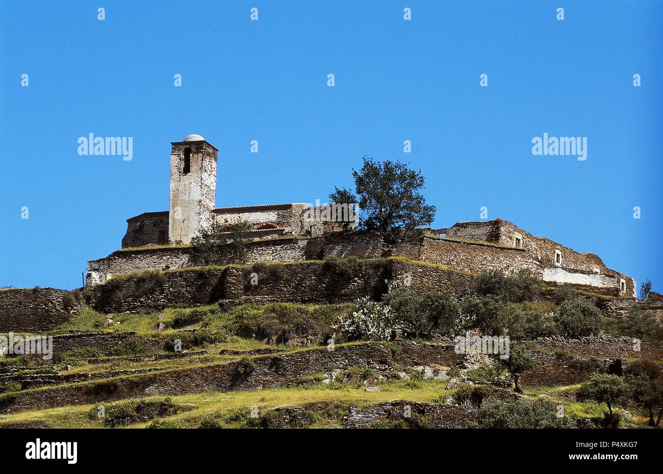 Spanien. Extremadura. Alcantara. Saint Francis Convent (15. Jh.). Stockfoto