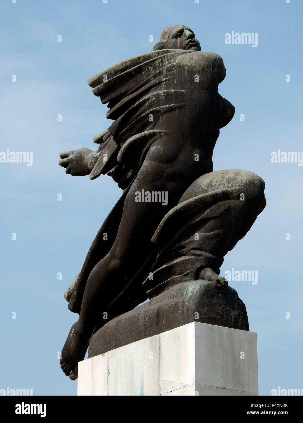 Denkmal für Frankreich in Dankbarkeit gegenüber dem französischen Soldaten im Ersten Weltkrieg. Die Festung Kalemegdan. Belgrad. Republik Serbien. Stockfoto