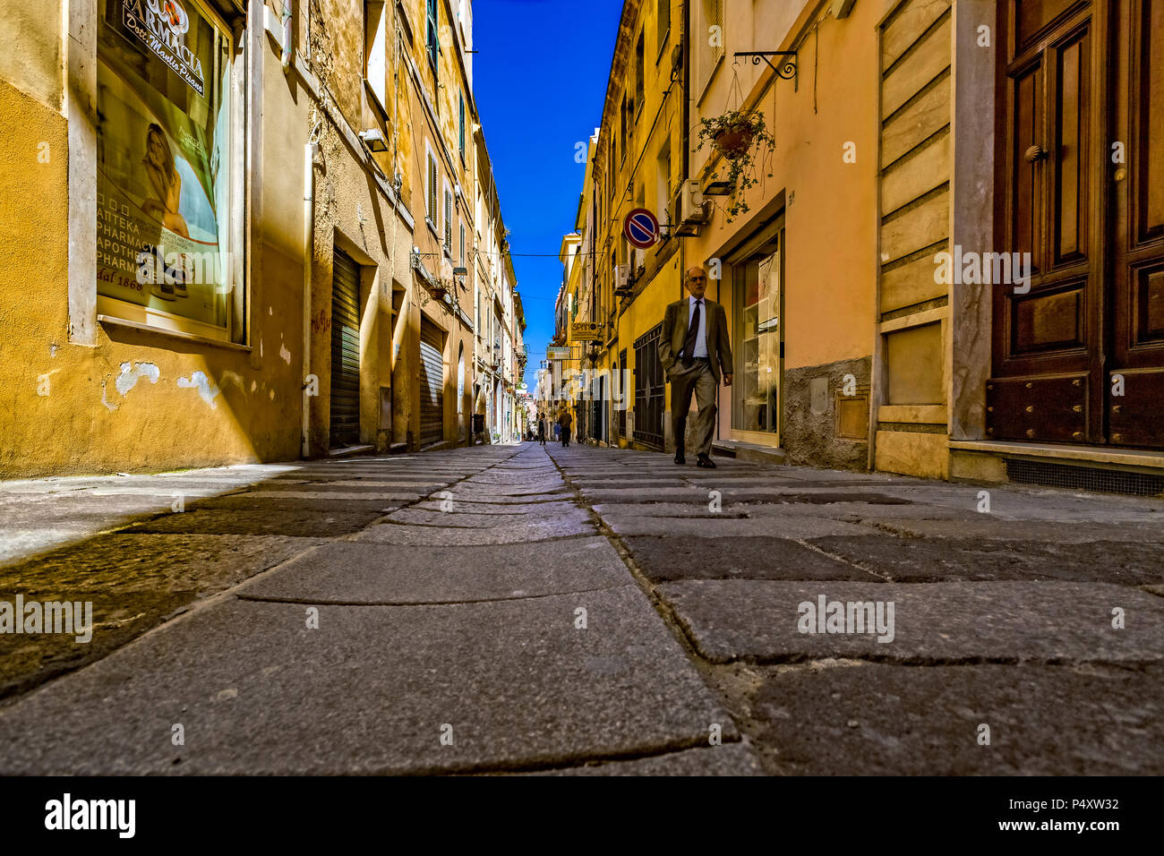 Italien Sardinien Sassari über Turritana Stockfoto