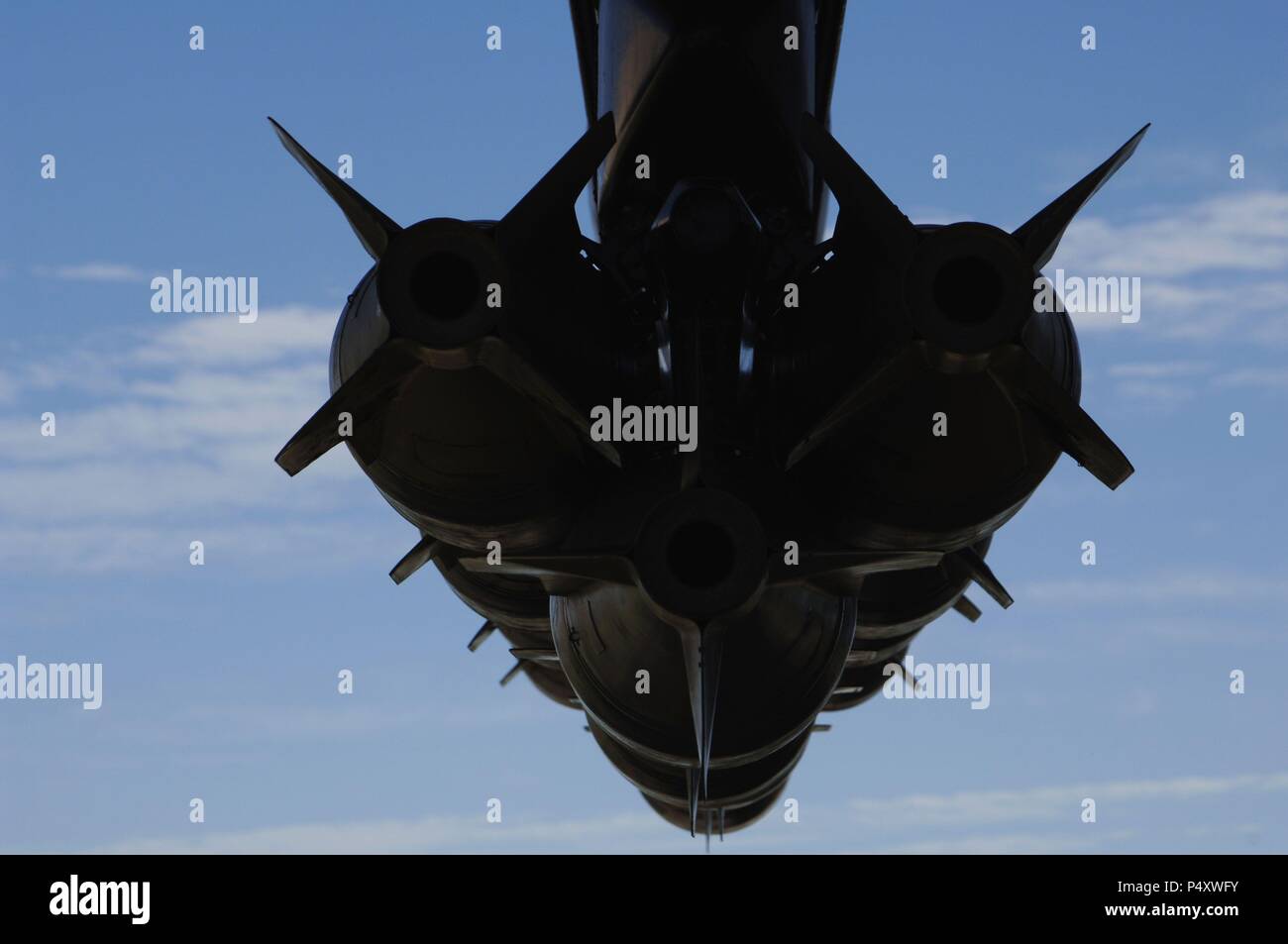 BOEING B-52 D TRATOFORTRESS'. El Primer prototipo de B-52 voló en abril de 1952. Este modelo fue adaptado para Los bombardeos Durante la Guerra de Vietnam. Concebido para hacer posible El desplazamiento de bombarderos en largas distancias. Museo del Aire y el Espacio. Box Elder. Estado de Dakota del Sur. Estados Unidos. Stockfoto