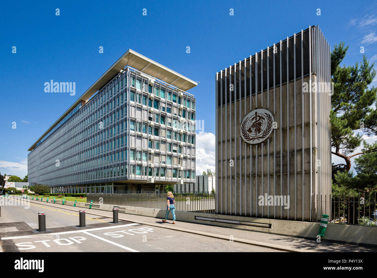 Genf, Schweiz - Juni 06, 2018: Die ...
