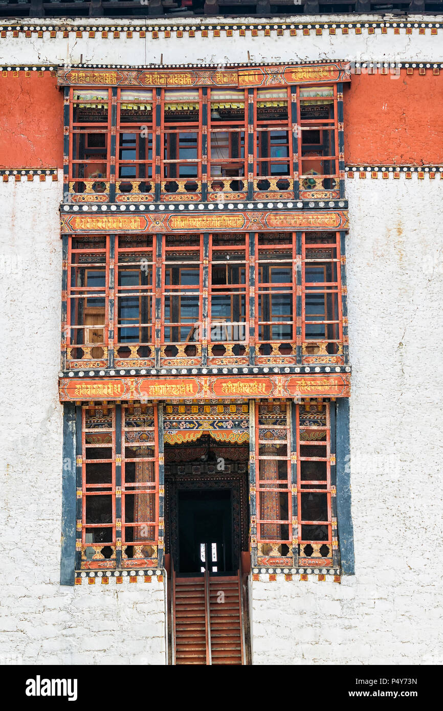 Punakha Dzong, Bhutan - punakha Dzong oder Pungthang Dewatschen Phodrang (Palast der Großen Glück) in Punakha, der alten Hauptstadt von Bhutan. Stockfoto