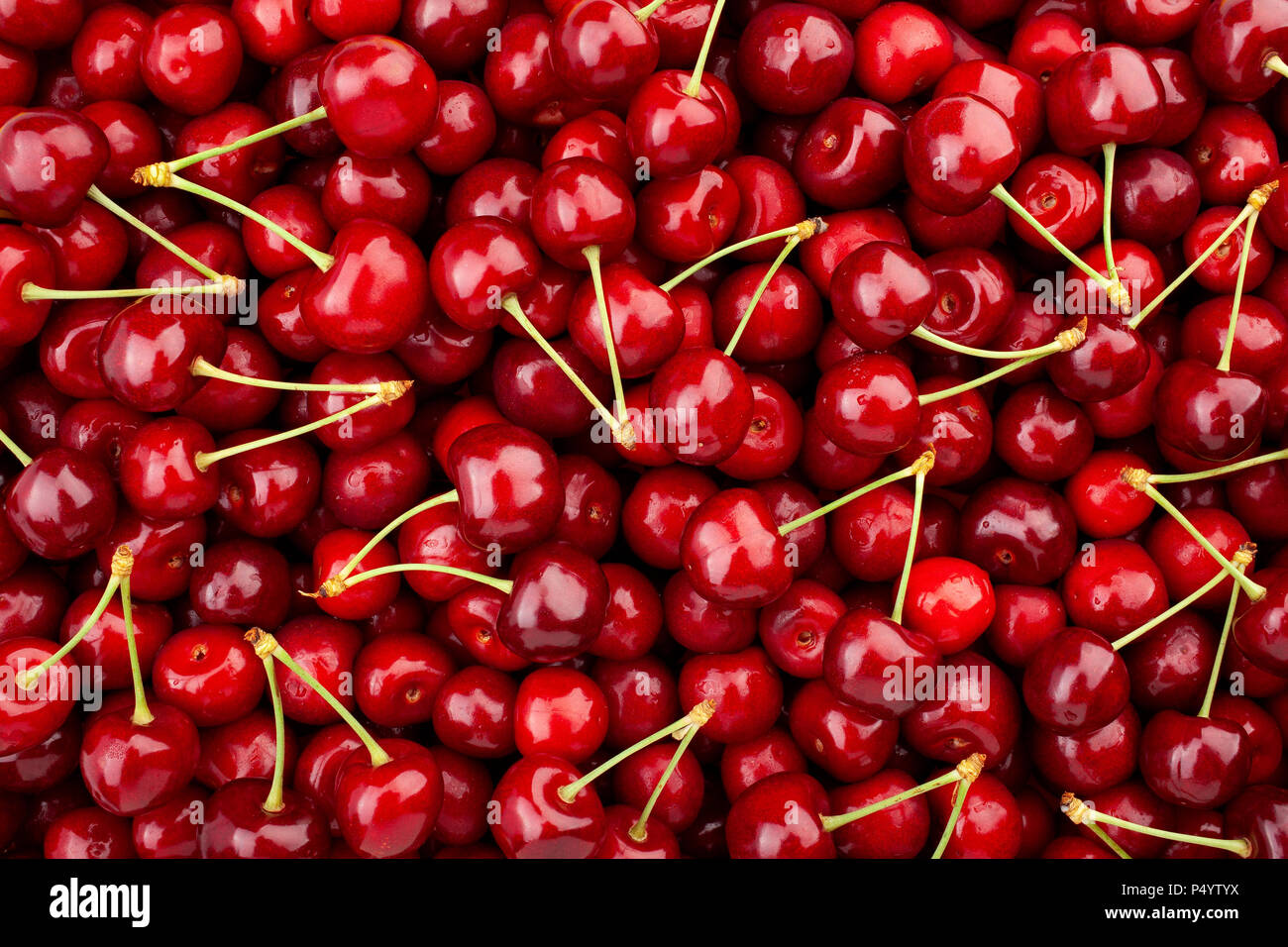 Cherry Hintergrund Textur Stockfoto