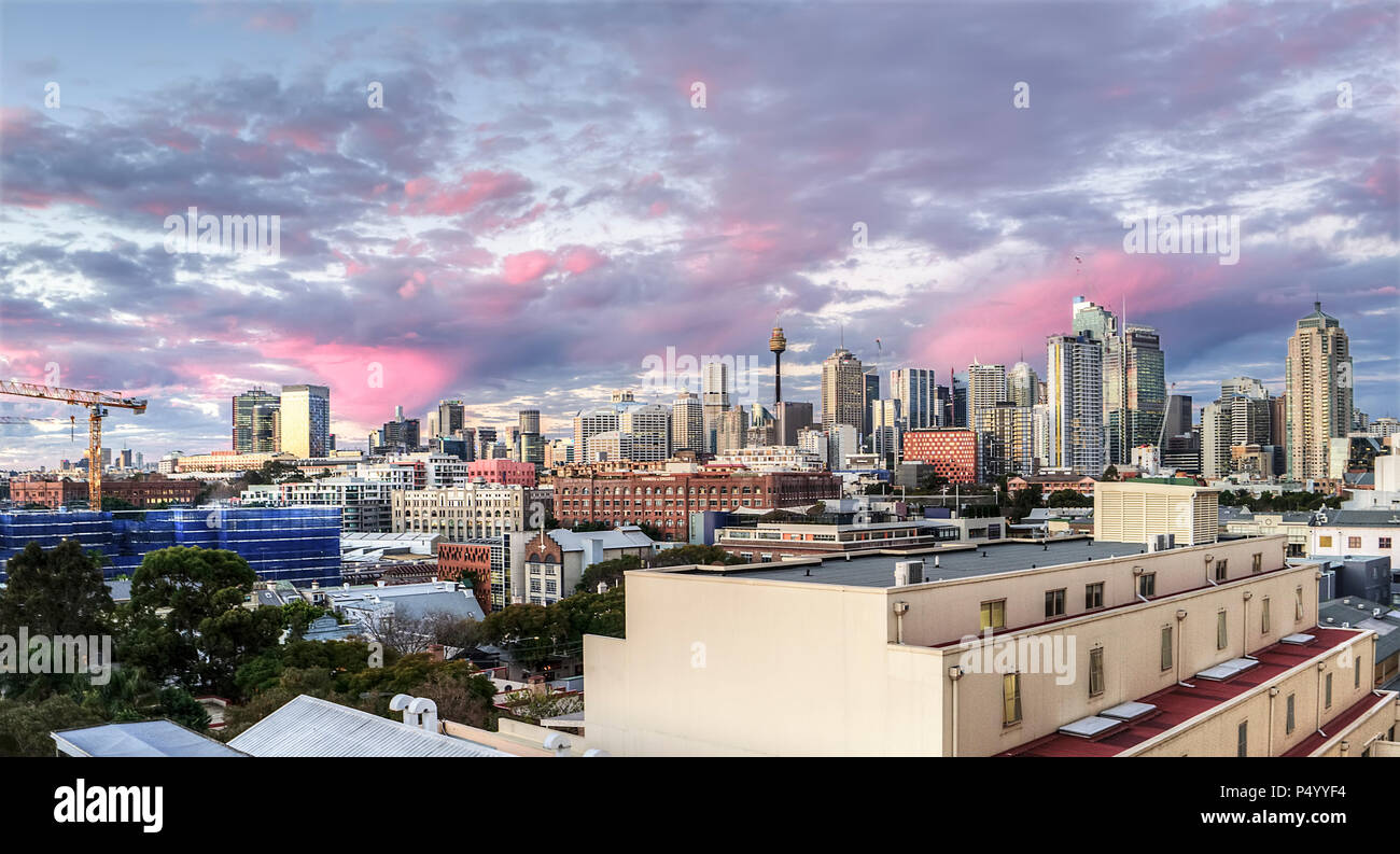 Schöne Wolken in Sydney Stockfoto