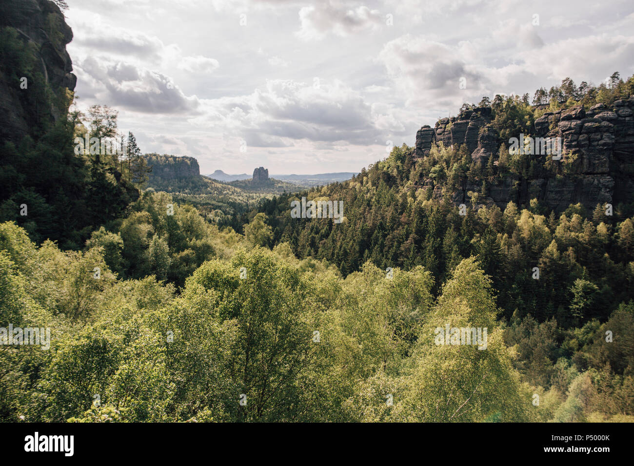 Deutschland, Sachsen, Sächsische Schweiz, Elbsandsteingebirge Stockfoto