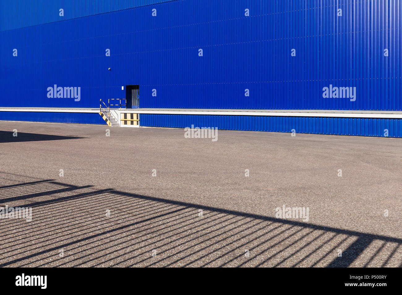 Blau storehouse, Teilansicht Stockfoto