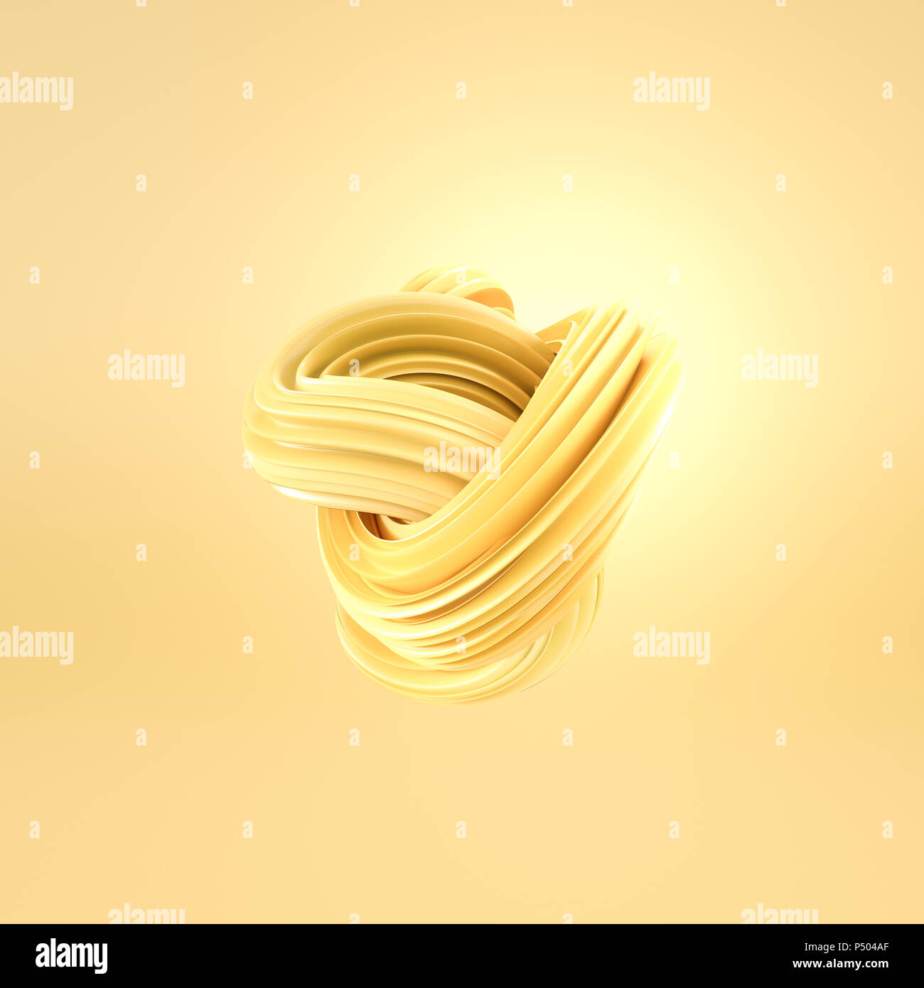 Abstrakt Blau Swirl, 3D-Rendering Stockfoto
