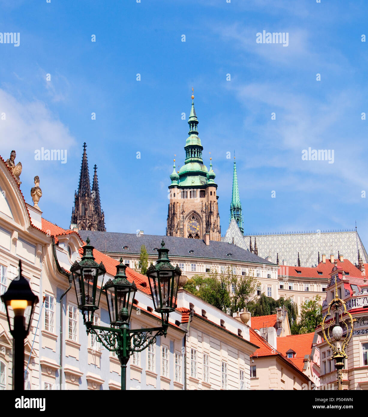 Tschechische Republik, Prag - Hradschin Burg und St. Vitus Kathedrale Stockfoto