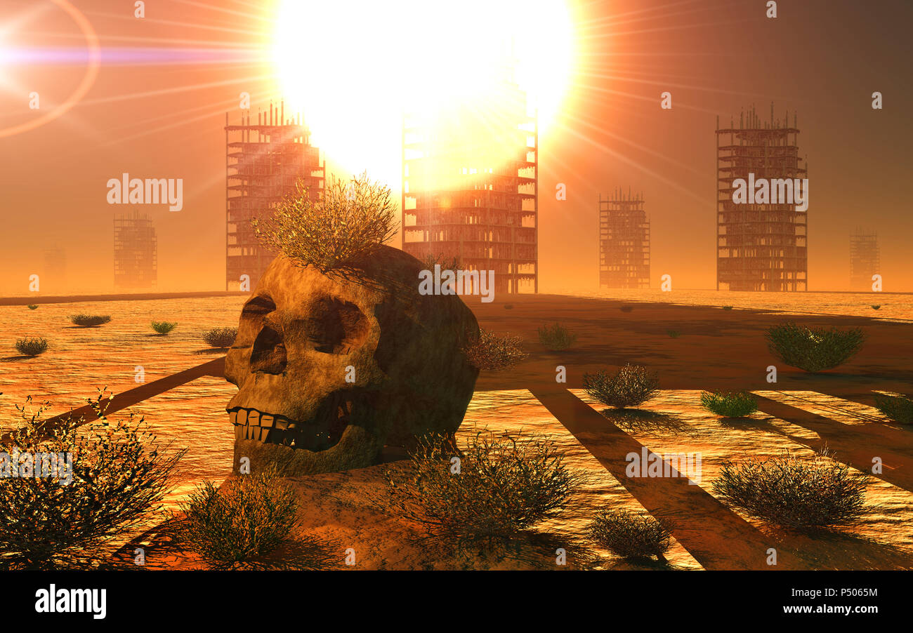 Sterbenden Planeten Stockfoto