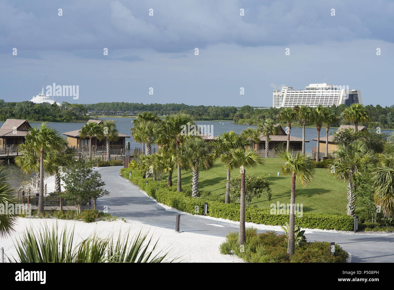 Allgemeine Ansichten des Polynesian Resort in der Walt Disney World, Orlando, Florida, USA Stockfoto