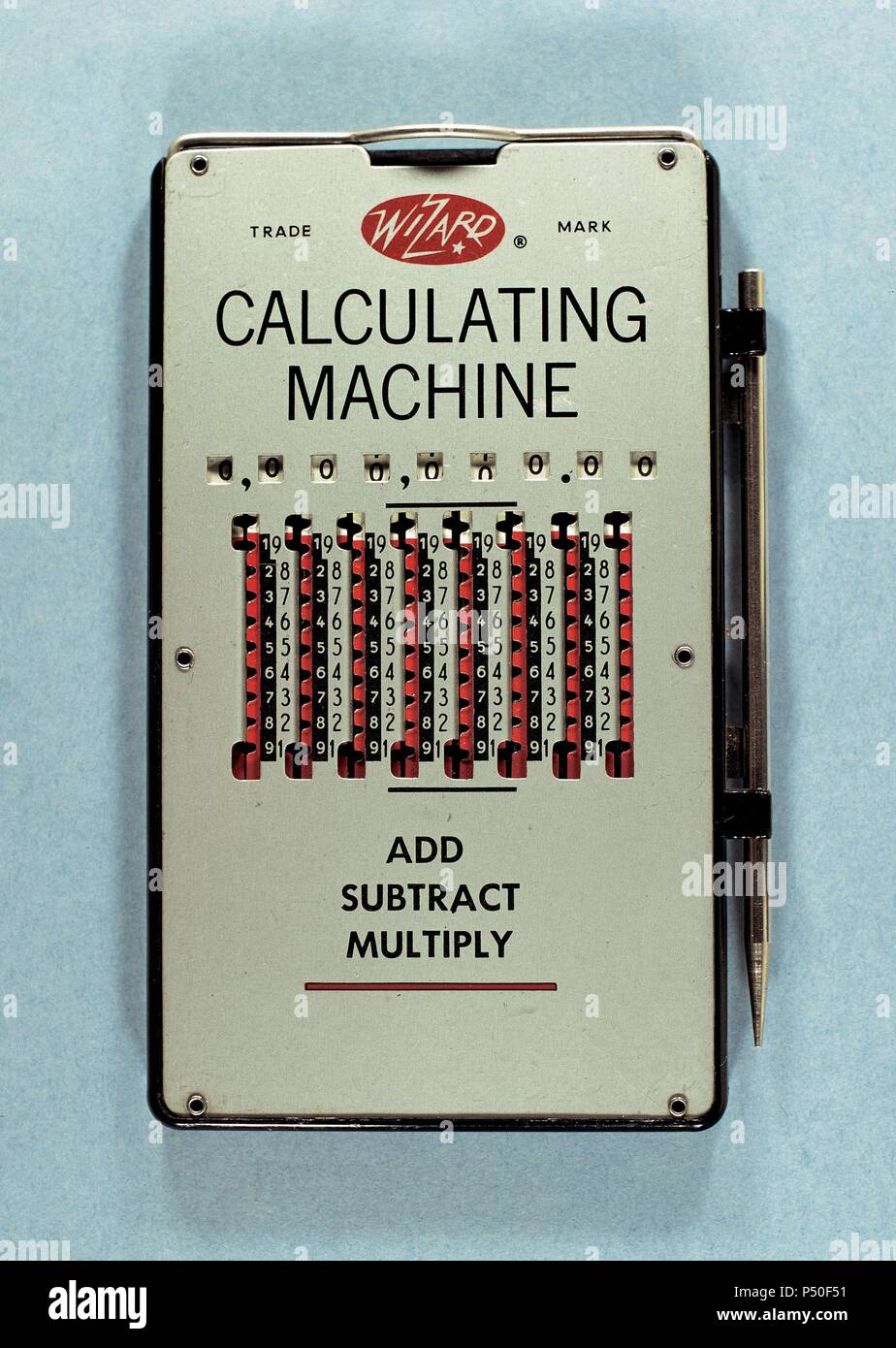 Assistenten-Rechenmaschine. Stockfoto