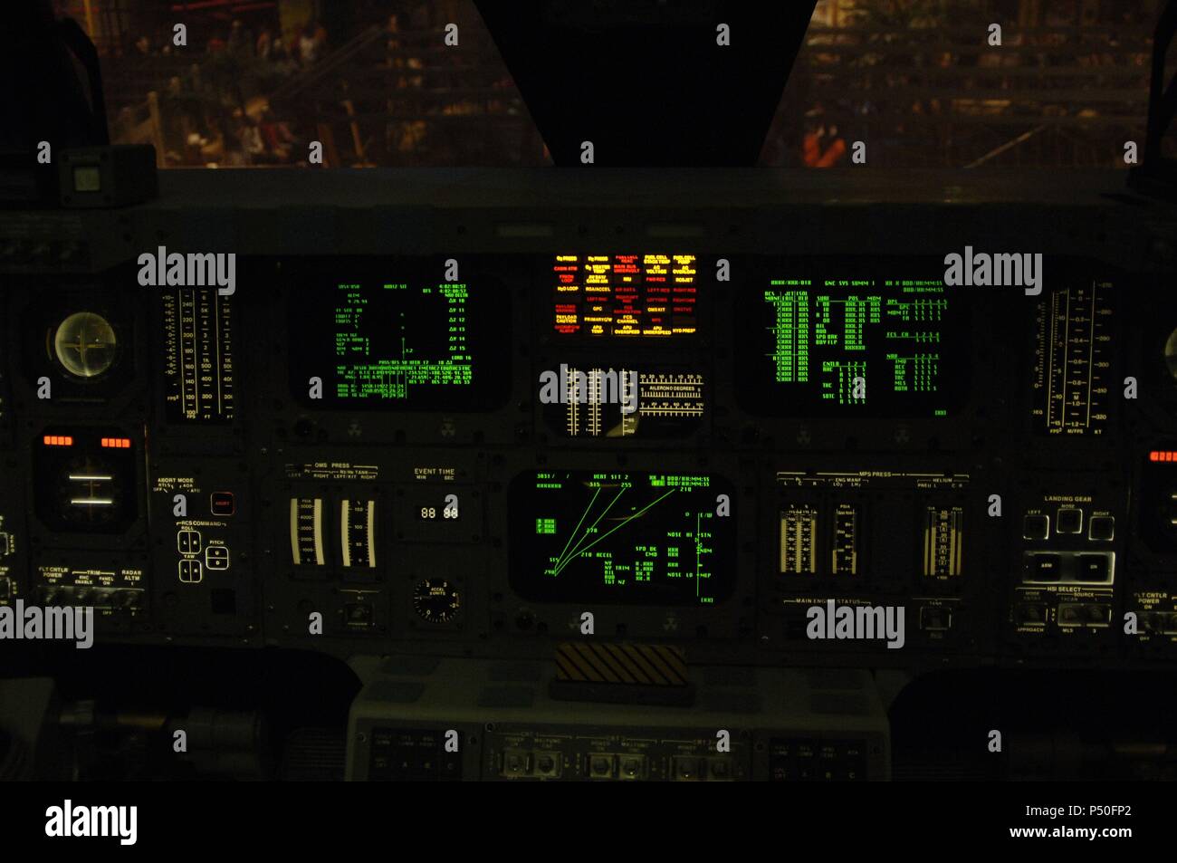 CABINA DE UNA NAVE ESPACIAL Centro Espacial de la NASA Lyndon B. Johnson (JSC). HOUSTON. Estado de Texas. Estados Unidos. Stockfoto