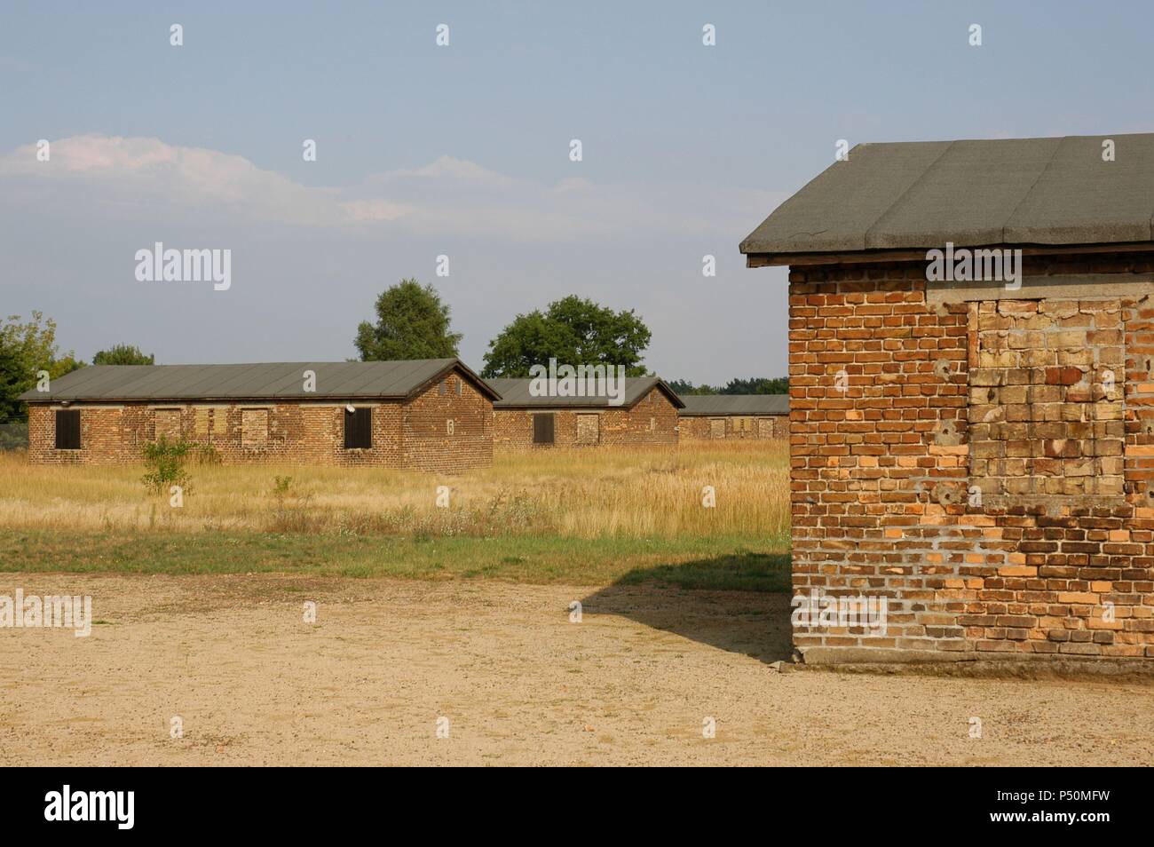 Konzentrationslager Sachsenhausen. 1936-1945.-Kaserne. Oranienburg. Deutschland. Stockfoto