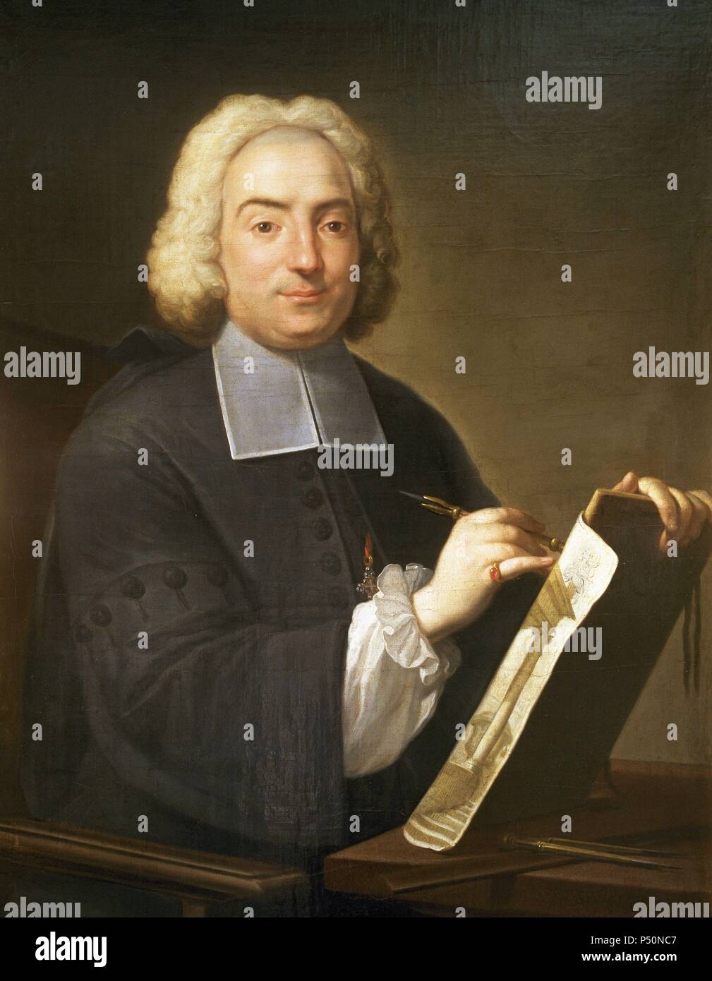 Filippo Juvarra (1678-1736). Der italienische Architekt. Porträt von Theodore Ardemans (1661-1726). Königliche Akademie der Schönen Künste von San Fernando. Madrid. Spanien. Stockfoto