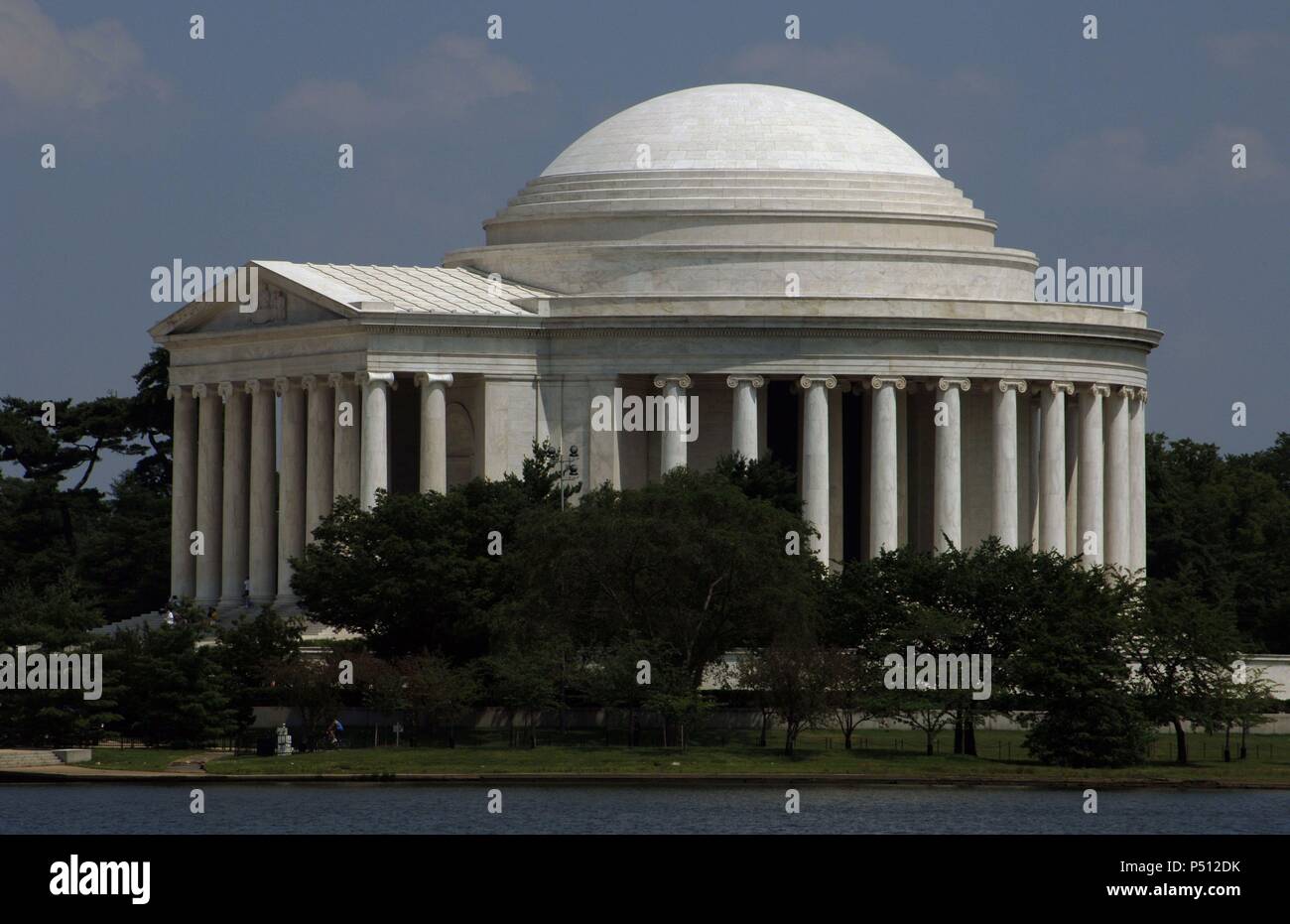 In den Vereinigten Staaten. Washington D.C. Thomas Jefferson Memorial. 3 Präsident und einer der Gründerväter der Vereinigten Staaten (1743-1826). Hauptverfasser der Erklärung der Unabhängigkeit (1776). Stockfoto