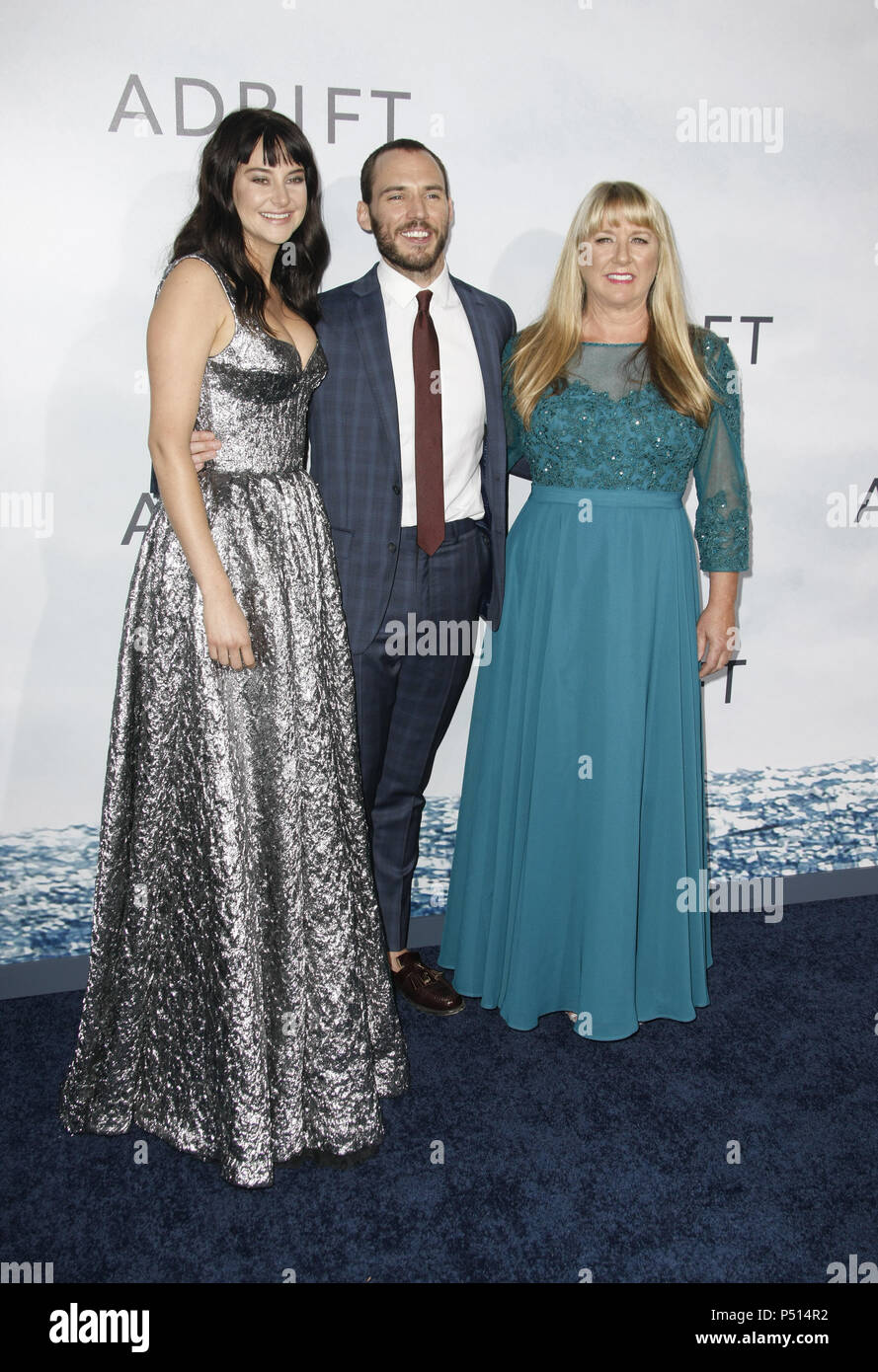 Premiere von STX Filme "Hilflos" Mit: Shailene Woodley, Sam Claflin, Tami Oldham Ashcraft Wo: Los Angeles, Kalifornien, Vereinigte Staaten, wenn: 23. Mai 2018 Credit: FayesVision/WENN.com Stockfoto