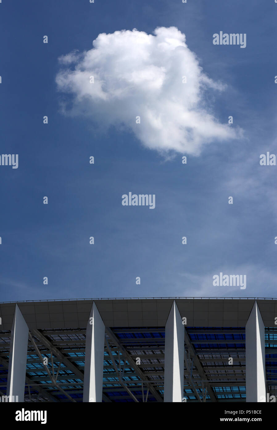 Eine allgemeine Ansicht des Nischni Nowgorod Stadions. DRÜCKEN SIE VERBANDSFOTO. Bilddatum: Sonntag, 24. Juni 2018. Siehe PA Story WORLDCUP England. Bildnachweis sollte lauten: Tim Goode/PA Wire. Stockfoto