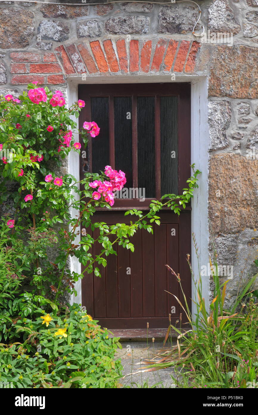 Garten Eingang in die Echse Cornwall Stockfoto