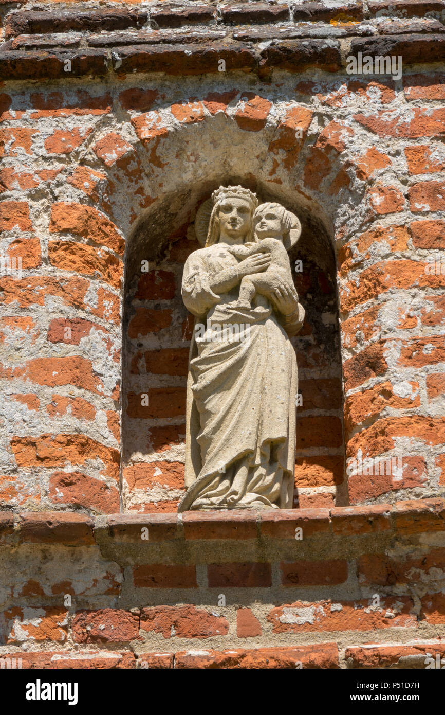 Jungfrau Maria, Jesus, Statue Stockfoto