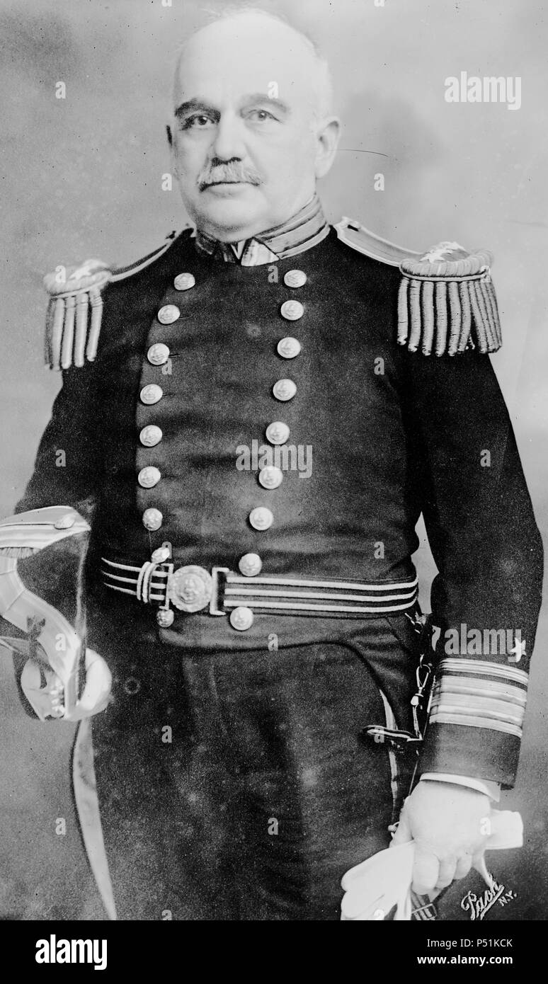 Admiral Hugo Osterhaus (15. Juni 1851 - 11. Juni 1927), Konteradmiral der United States Navy. Stockfoto