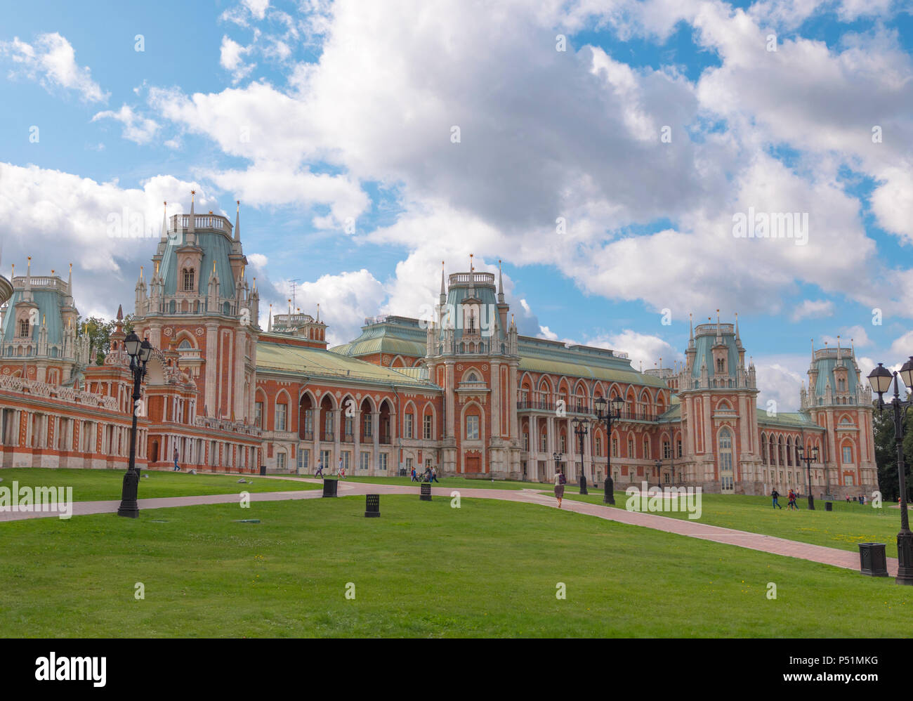 Moskau - 14. Oktober: Das Museum - Reserve Tsaritsyno am 14. Oktober 2017 in Moskau, Russland Stockfoto