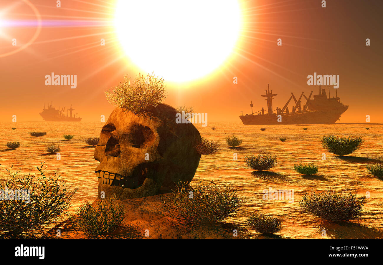 Sterbenden Planeten Stockfoto