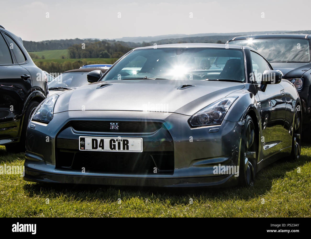 Ein Nissan GTR Sportwagen. Stockfoto