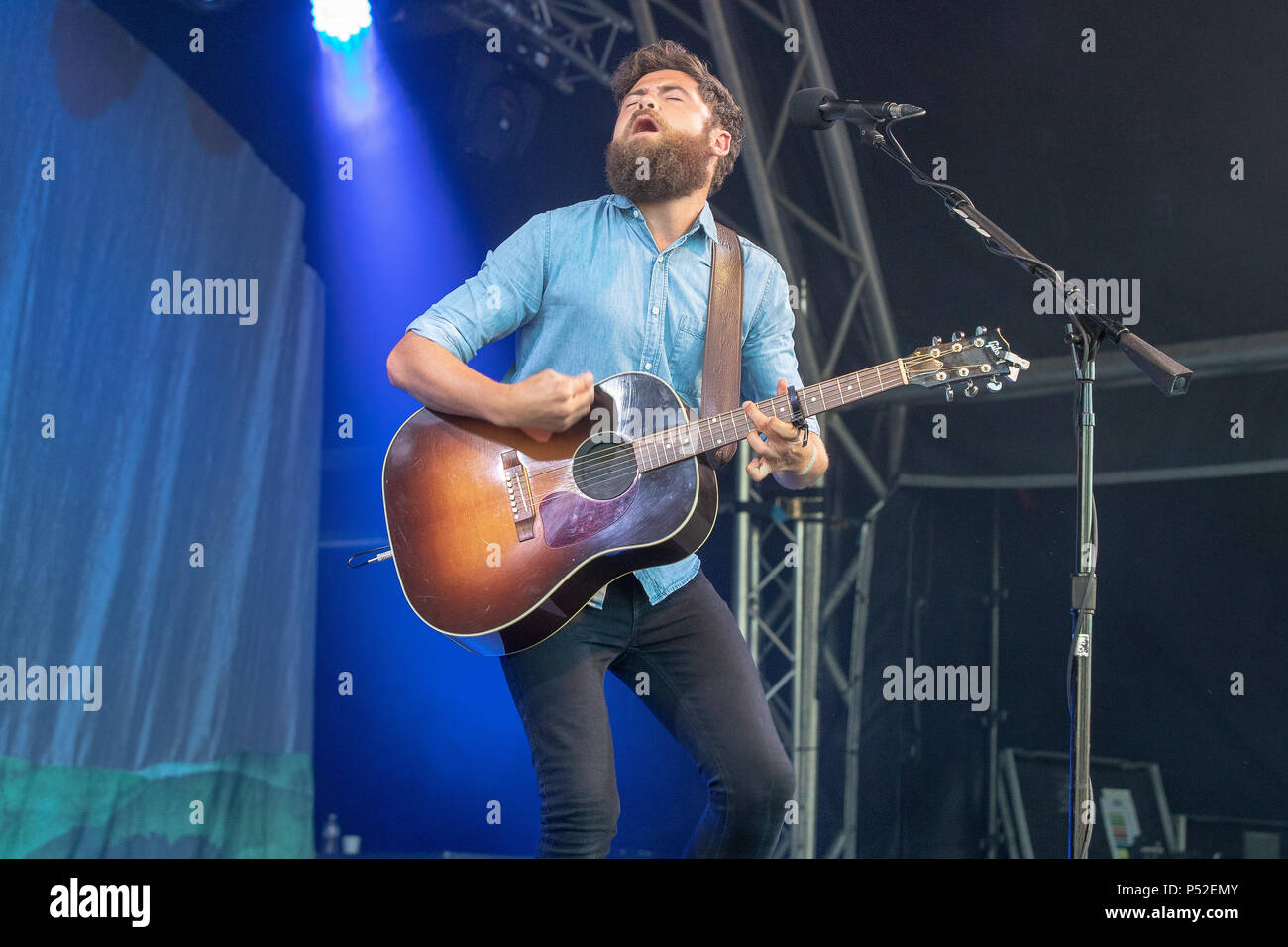 Tunbridge Wells, UK. 24. Juni, 2018 englischer Sänger und Songwriter Michael David Rosenberg, als Passagier auf dem Schwarzen Hirsch Festival, eridge Park, Kent GROSSBRITANNIEN. © Jason Richardson/Alamy leben Nachrichten Stockfoto